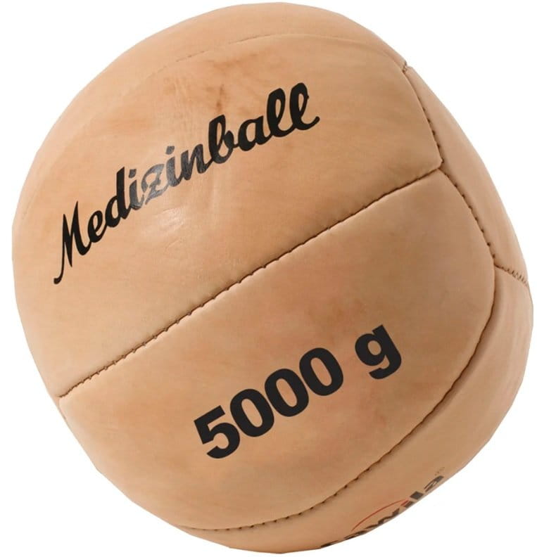 Bola medicinal Cawila Leather medicine ball PRO 5.0 kg