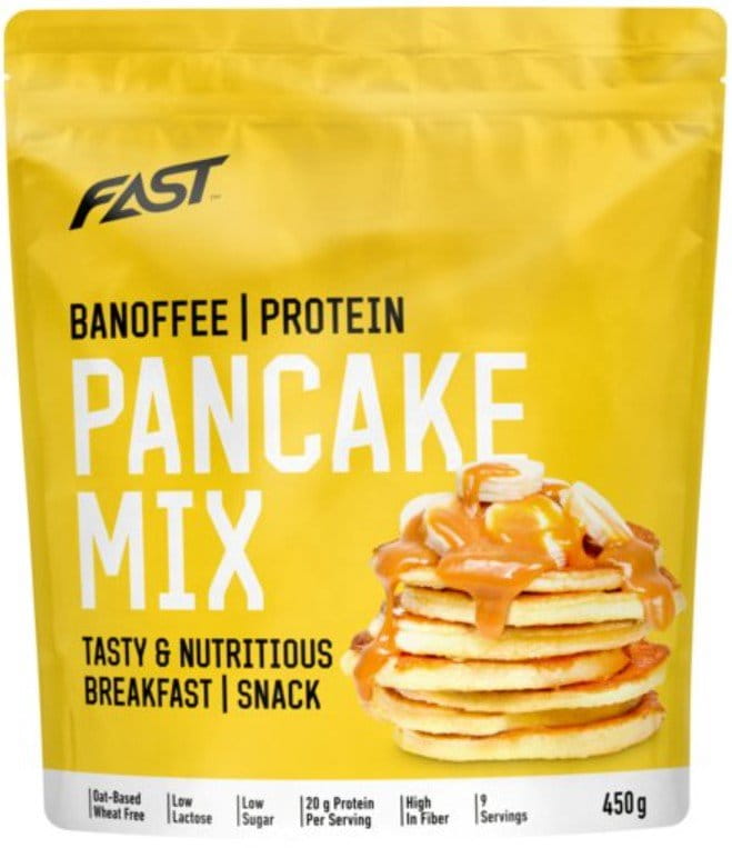 Panquecas de proteína FAST PRO PANCAKE MIX 450G - banana-toffee