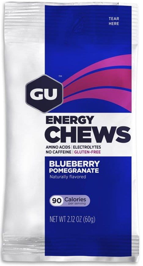 Géis de energia GU Energy Chews 60 g Blueberry Pomegr