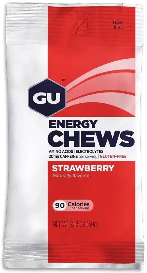 Géis de energia GU Energy Chews 60 g Strawberry