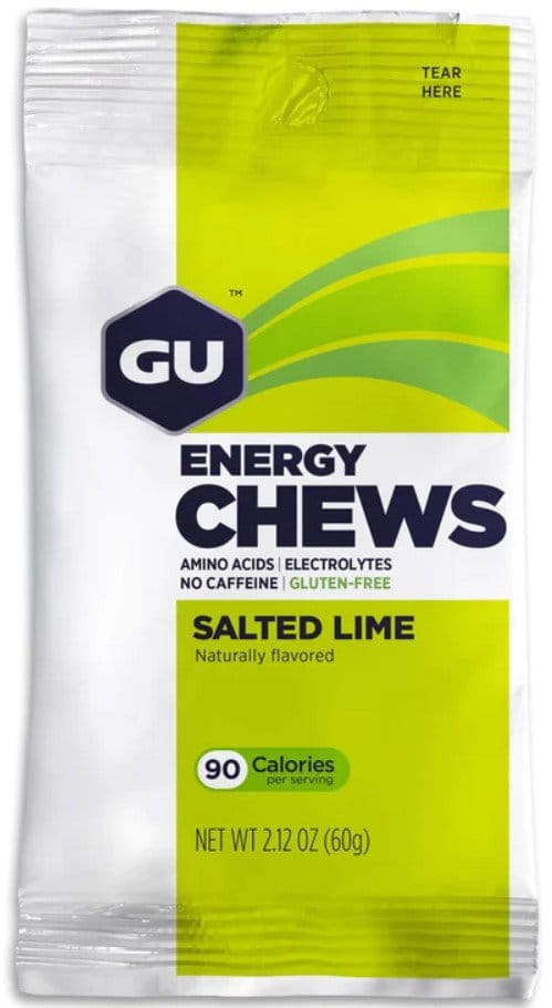 Géis de energia GU Energy Chews 60 g Salted Lime 1 SÁČ