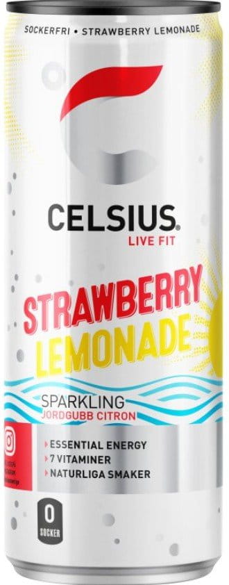 Bebidas e energéticas Celsius Energy Drink Strawberry Lemonade 355ml