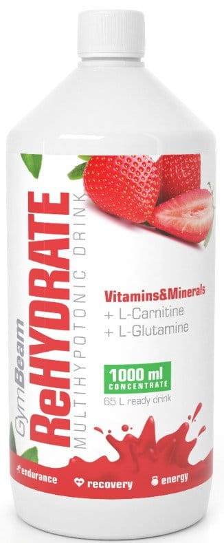 Bebidas iônicas GymBeam Iont drink ReHydrate - strawberry