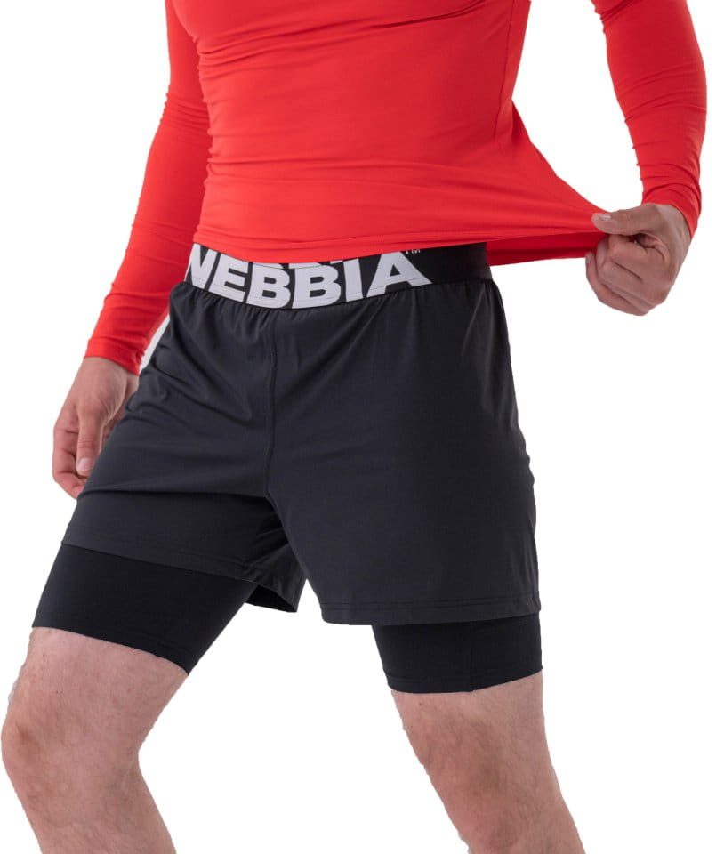 Calções Nebbia Double-Layer Shorts with Smart Pockets