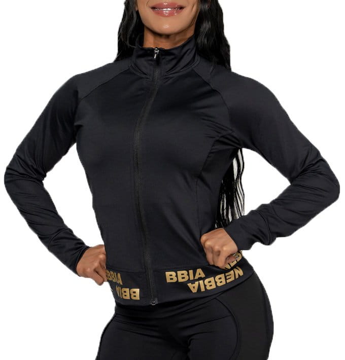 Sweatshirt NEBBIA Women s Zip-Up Jacket INTENSE Warm-Up Gold