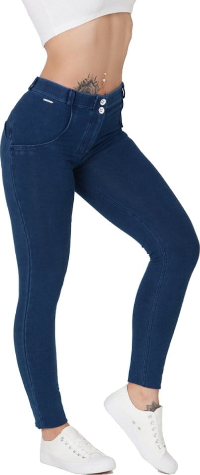 Calças Boost Jeans Mid Waist Dark Blue