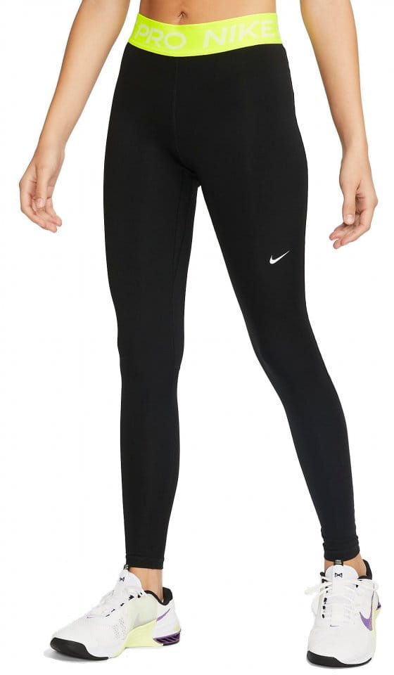 Nike Pro Women s Mid-Rise Mesh-Paneled Leggings