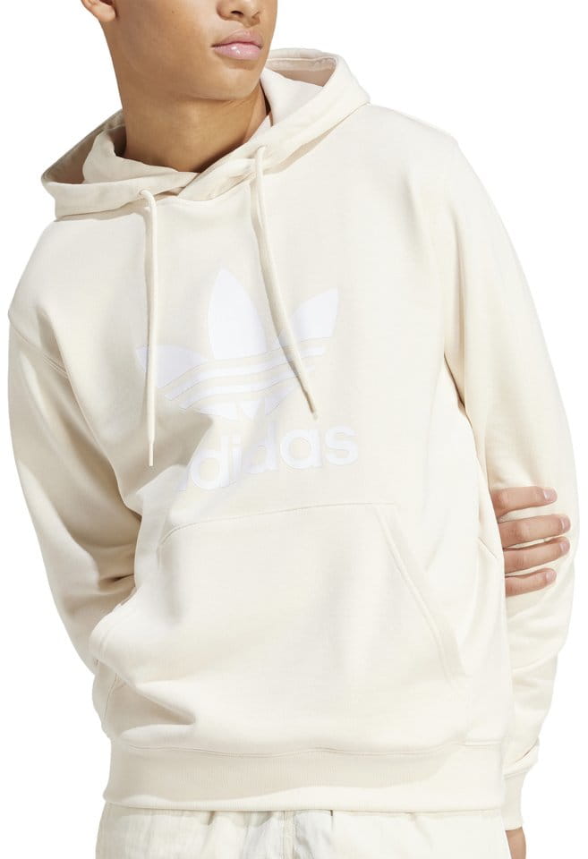 Sweatshirt com capuz adidas Adicolor Trefoil Hoody Beige