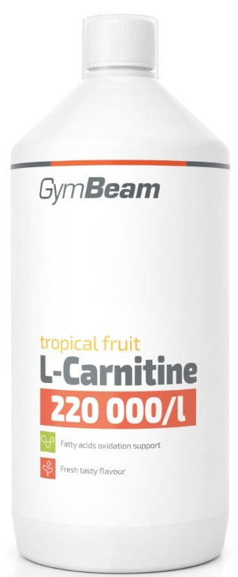 Bebidas iônicas L-Karnitin GymBeam 1000 ml - tropical fruit