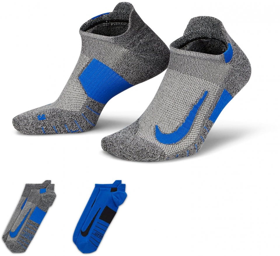 Meias Nike Multiplier Running No-Show Socks (2 Pairs)