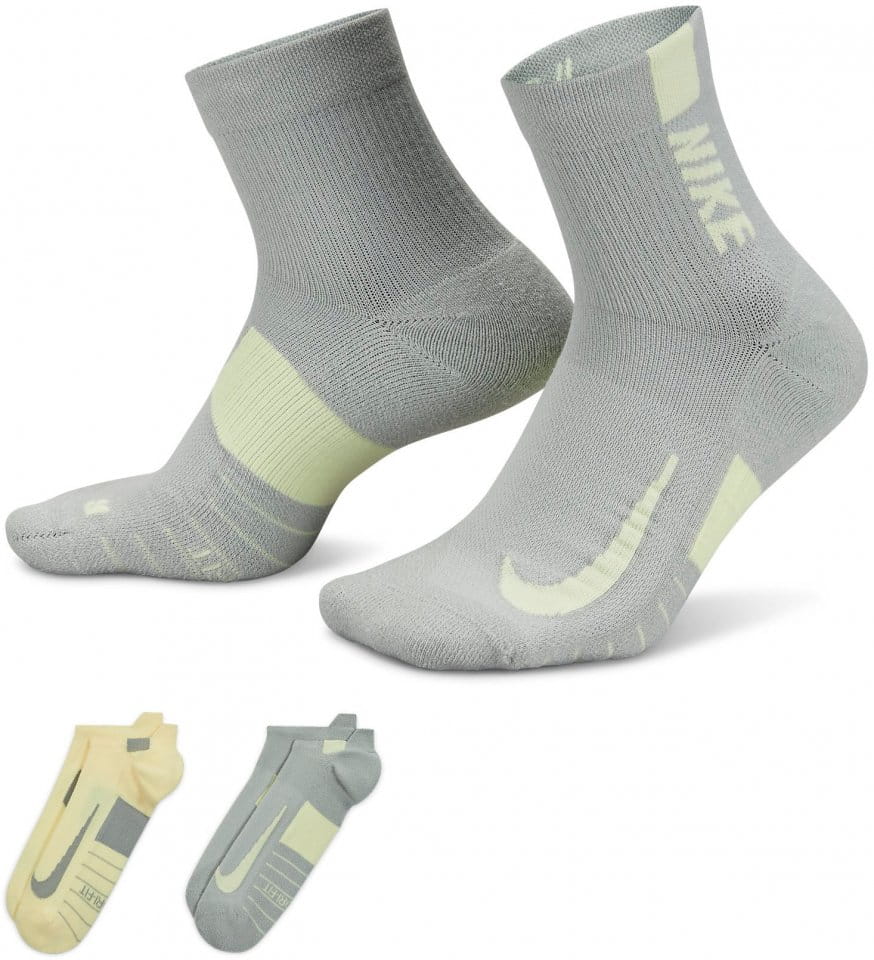 Meias Nike Multiplier Running No-Show Socks (2 Pairs)