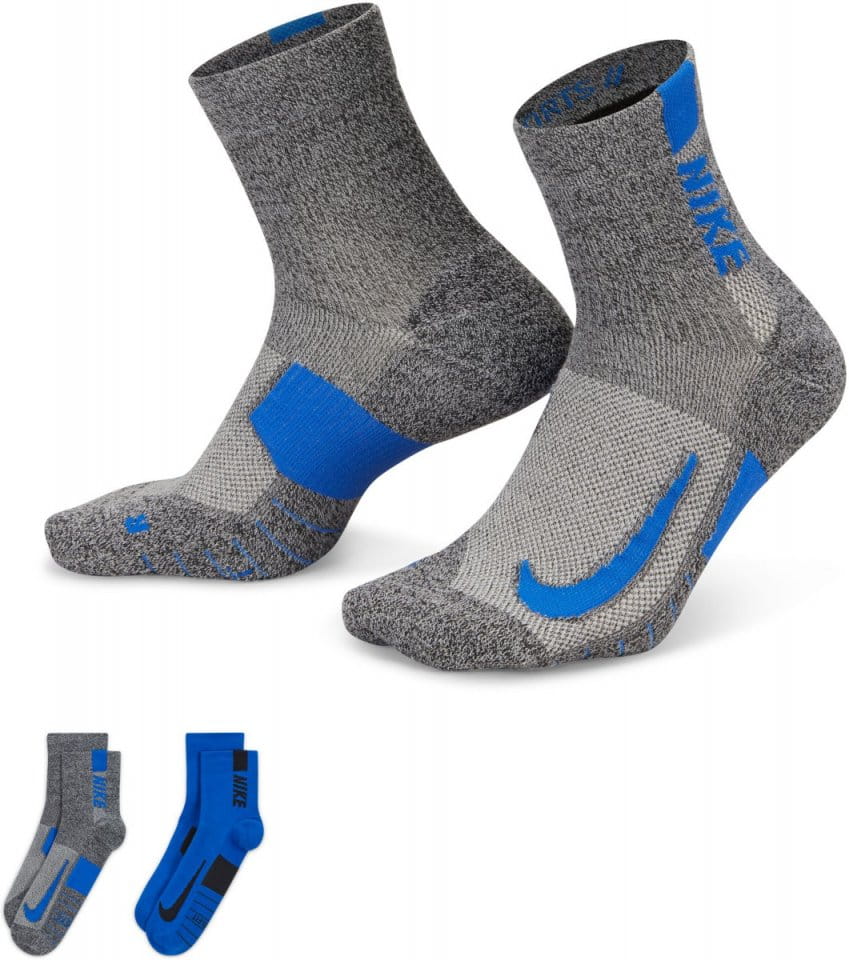 Meias Nike Multiplier Running Ankle Socks (2 Pair)